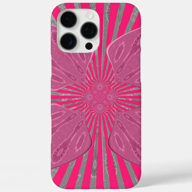 Pretty Vivid Pink Beautiful amazing edgy cool art Case-Mate iPhone Case (Back)