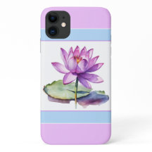 Pretty Water Lily iPhone 11 Case Lilac