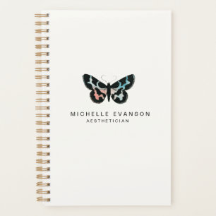 Pretty Watercolor Butterfly Logo Simple Planner