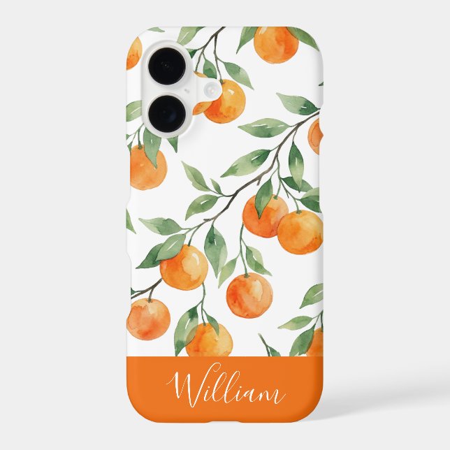 Pretty Watercolor,Citrus Personalize Pattern  (Back)