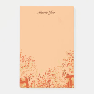 Pretty Watercolor Confetti Splatter Boarder Post-it Notes