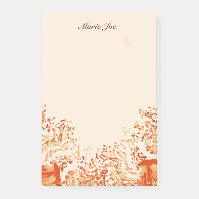Pretty Watercolor Confetti Splatter Boarder Post-it Notes (Front)