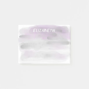 pretty watercolor design custom post it note