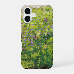 Pretty Watercolor Floral Bush Graphic Art Painting iPhone 16 Case