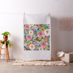 Pretty Watercolor Floral Fabric