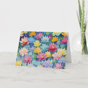 Pretty Watercolor Floral Note Card