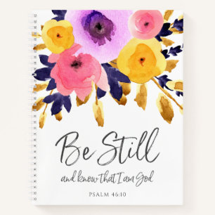 Pretty Watercolor Florals   Scripture Journal