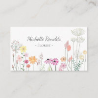 Pretty Watercolor Flowers Garden Florist