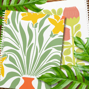 Pretty watercolor for botanical lovers Yellow chic Planner