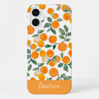 Pretty Watercolor Orange Citrus Personalised