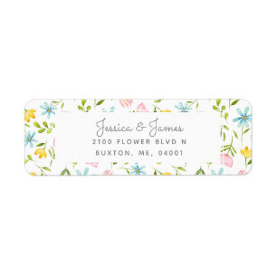Pretty Watercolor Spring Flower Pattern