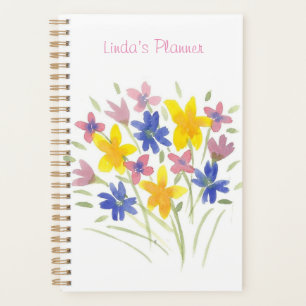 Pretty Watercolor Sweet Flower Planner