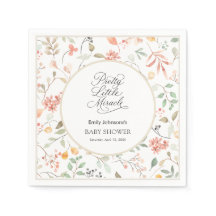 Pretty Watercolor Wildflower Baby Shower 