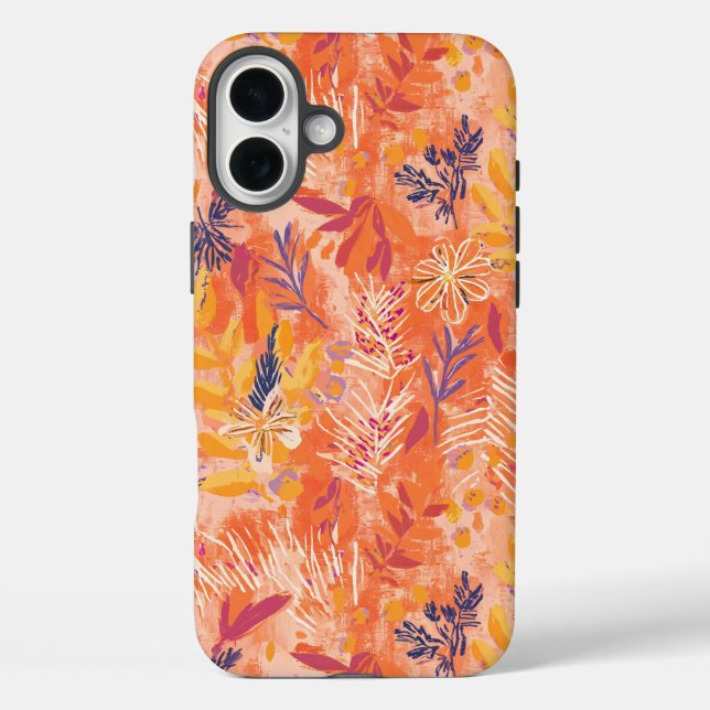 Pretty Watercolor Wildflowers Case-Mate iPhone Case (Back)