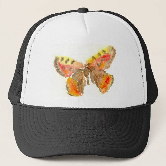 Pretty Watercolour Butterfly Hat (Front)