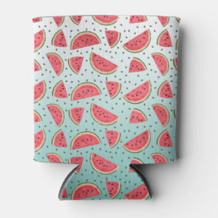 Pretty watermelon slices and seeds pattern can cooler