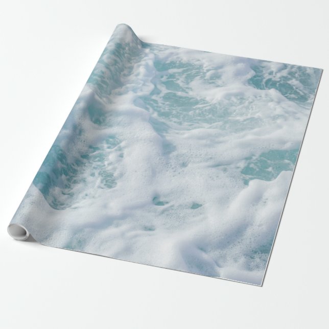 Pretty Waves Foam Wrapping Paper (Unrolled)