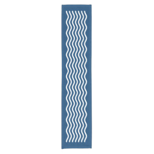 Pretty Waves white + your background & ideas Short Table Runner