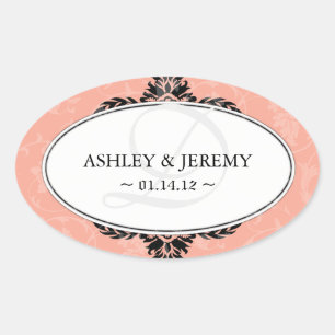 Pretty Wedding Favour Stickers