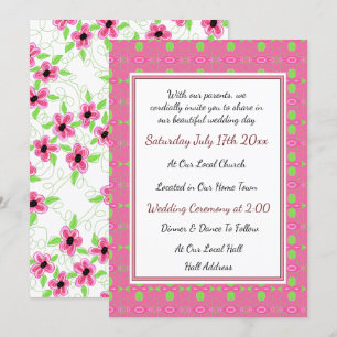 Pretty Wedding Invitation