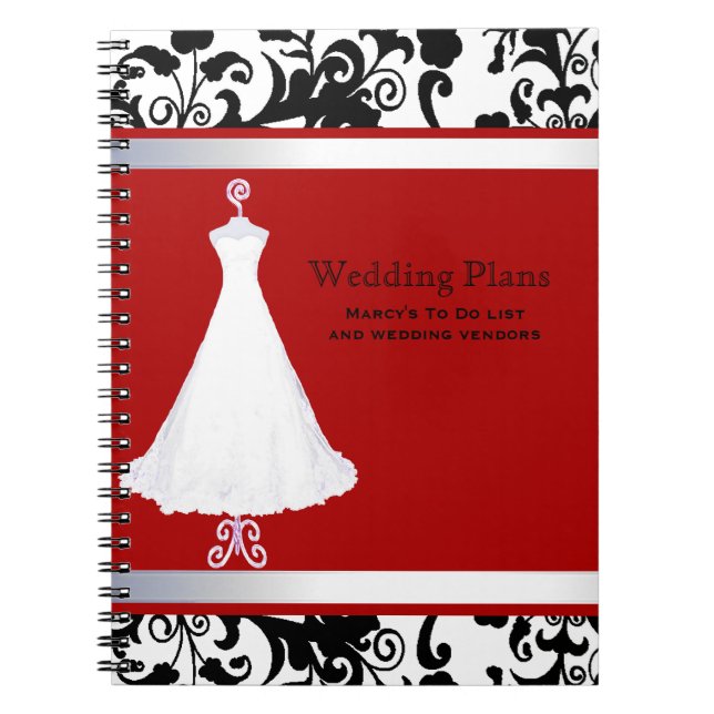 Pretty Wedding Planner Notebook (Front)