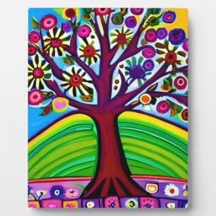 Pretty Whimsical Artwork AI Generated Art Plaque