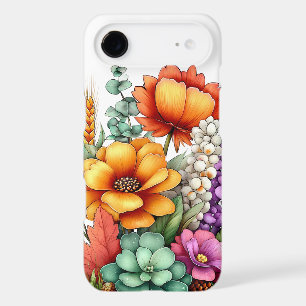 PRETTY WHIMSICAL ORANGE & PINK FALL FLOWERS