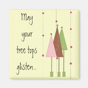 Pretty Whimsical Trees Magnet