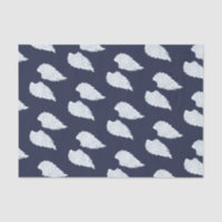 Pretty White Angel Wings & Navy
