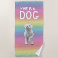 Pretty White Boxer Dog Love is a Dog