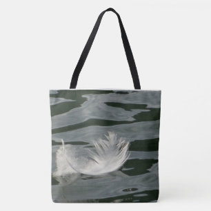 Pretty white feather Tote Bag