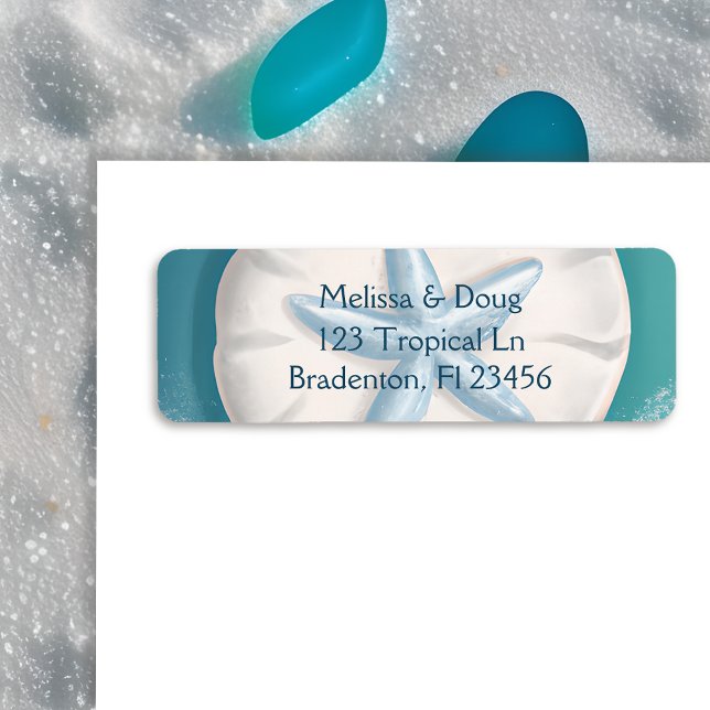 Pretty, White, Teal and Blue Sand Dollar Beachy (Creator Uploaded)