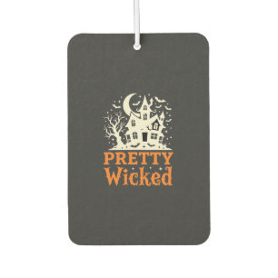 Pretty Wicked Halloween Haunted House_1 Car Air Freshener
