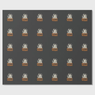 Pretty Wicked Halloween Haunted House_1 Wrapping Paper