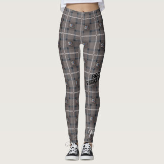 Pretty Wicked "Siren Plaid" Leggings - Grey