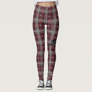 Pretty Wicked "Siren Plaid" Leggings - Merlot