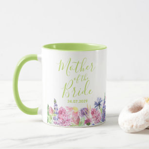Pretty Wildflower Garden Mother of the Bride Mug