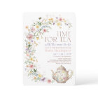 Pretty Wildflower Meadow Time for Tea Baby Shower