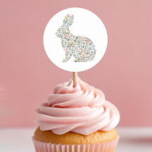 Pretty Wildflower Rabbit Spring Easter 