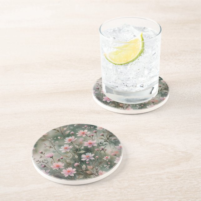 Pretty Wildflowers Coaster (Side)