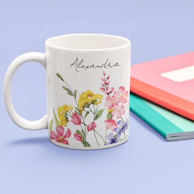 Pretty Wildflowers  Coffee Mug (Creator Uploaded)