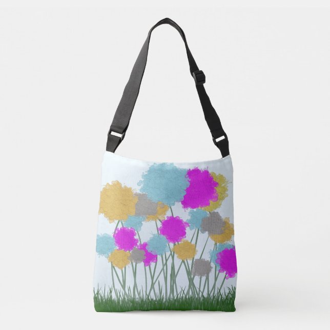 Pretty Wildflowers Crossbody Bag (Front)