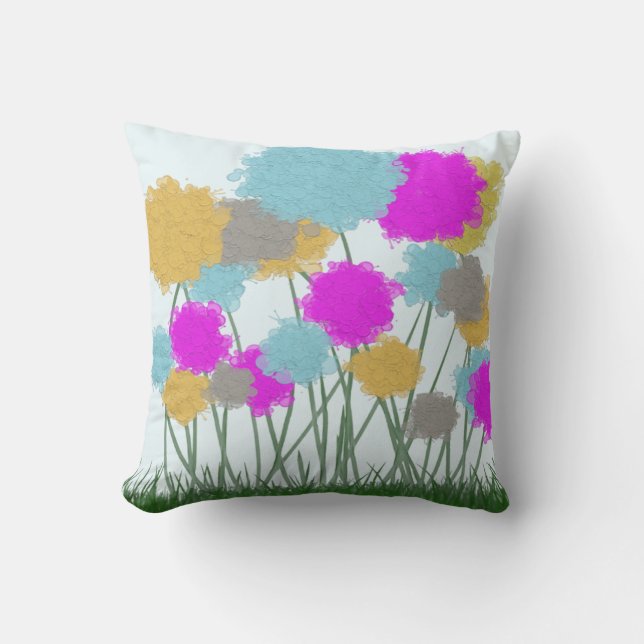 Pretty Wildflowers Cushion (Front)