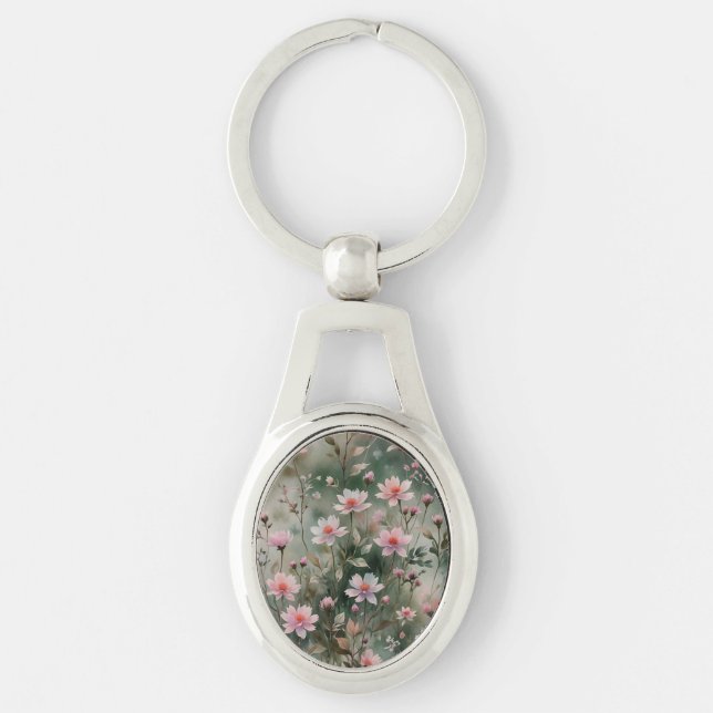 Pretty Wildflowers Key Ring (Front)