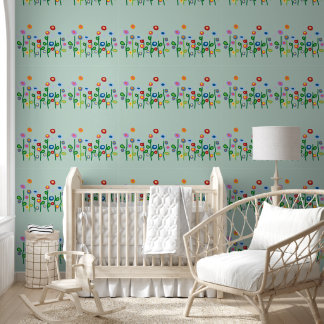 Pretty wildflowers nursery Wallpaper
