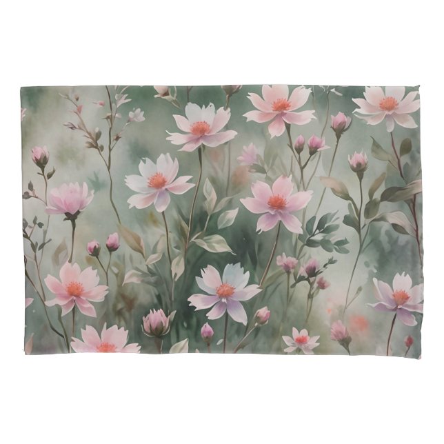 Pretty Wildflowers Pillowcase (Front)