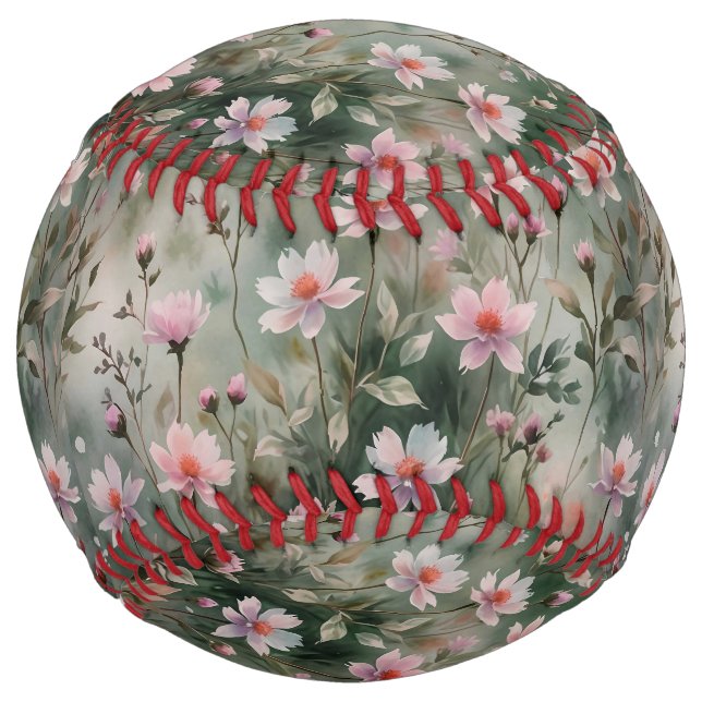 Pretty Wildflowers Softball (Front)