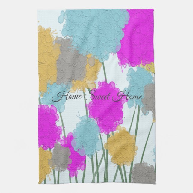 Pretty Wildflowers Tea Towel (Vertical)