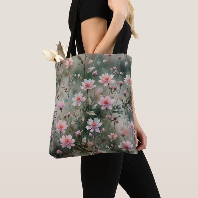 Pretty Wildflowers Tote Bag (Close Up)