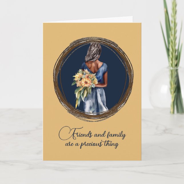 Pretty Will you be my Bridesmaid Card (Front)